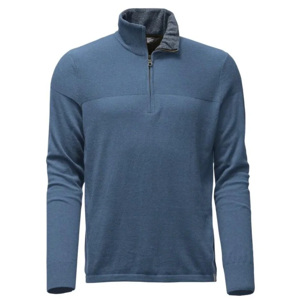 The North Face Mt. Tam‎ 1/4-Zip Sweater Men’s XL Blue Knit EUC